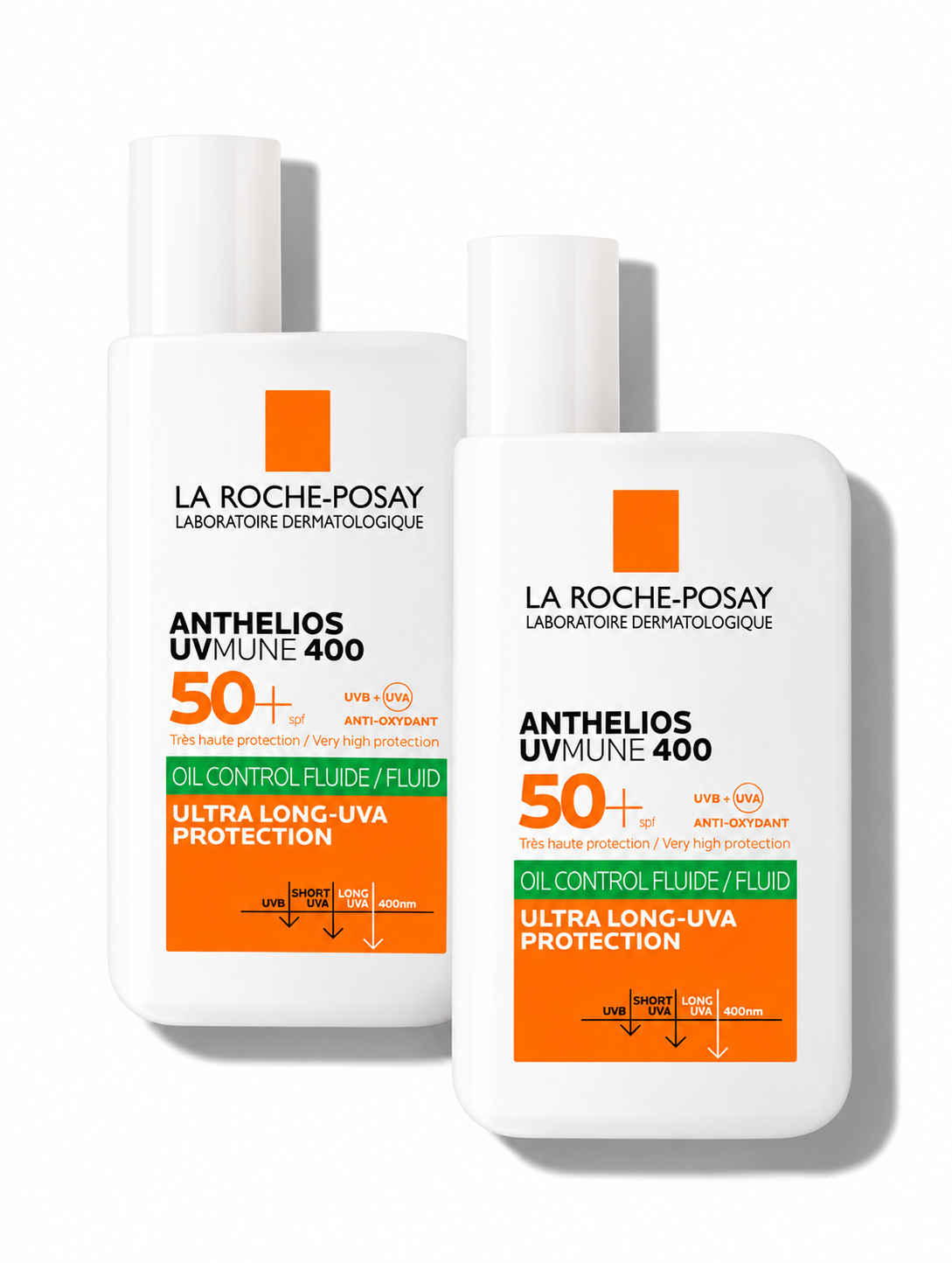 2 La Roche-Posay Anthelios UV Mune 400 Oil Control Fluid SPF50+ - 50ml